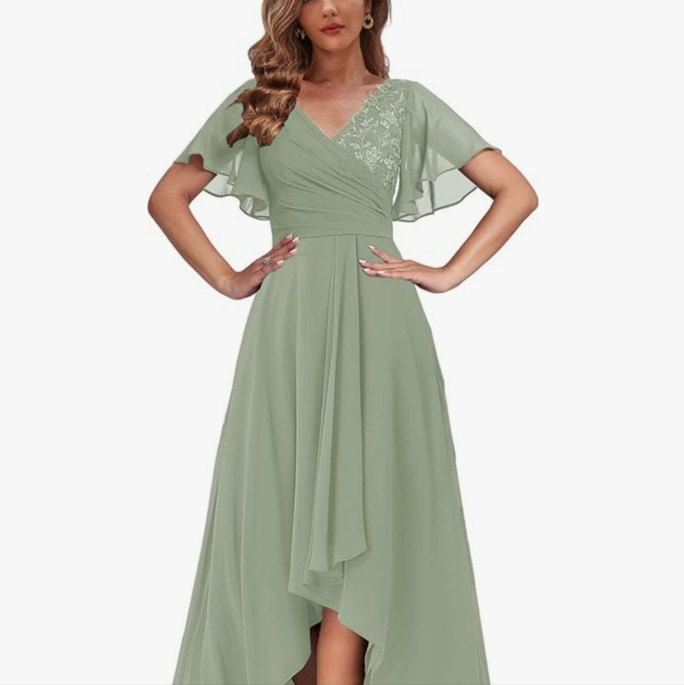 Sage green formal dress size 14